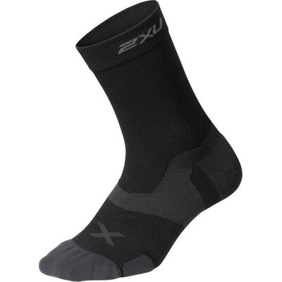 2XU Vectr Cushion Crew Socks Black/Titanium XL 2XU Vectr Cushion Crew Socks Black/Titanium XL
