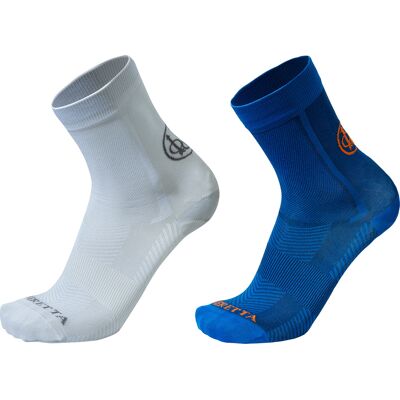 Beretta Men's Short Shooting Socks White & Blue S Beretta Men's Short Shooting Socks White & Blue S