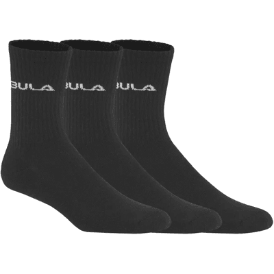 Bula Men's Classic Socks 3pk Black 40/42 Bula Men's Classic Socks 3pk Black 40/42