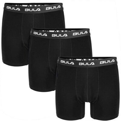 Bula Men's Frame 3pk Boxers Black L Bula Men's Frame 3pk Boxers Black L