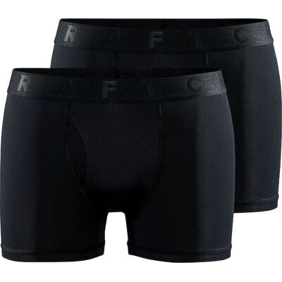 Craft Men's Core Dry Boxer 3-Inch 2-Pack Black XXL Craft Men's Core Dry Boxer 3-Inch 2-Pack Black XXL