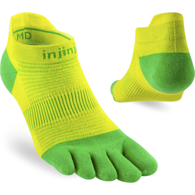 Injinji Men's Run Lightweight No-Show Clover XL Injinji Men's Run Lightweight No-Show Clover XL