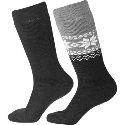 Gridarmor Unisex Alpacka Wool Heritage Socks 2-pack Black Beauty 44-47 Gridarmor Unisex Alpacka Wool Heritage Socks 2-pack Black Beauty 44-47