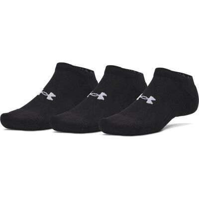 Under Armour Unisex UA Performance Cotton 3-pack No Show Socks Ultimate Black S Under Armour Unisex UA Performance Cotton 3-pack No Show Socks Ultimate Black S