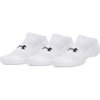 Under Armour Unisex UA Performance Cotton 3-pack No Show Socks White XL Under Armour Unisex UA Performance Cotton 3-pack No Show Socks White XL