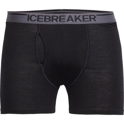 Icebreaker Men's Anatomica Boxers With Fly Black/monsoon M Icebreaker Men's Anatomica Boxers With Fly Black/monsoon M