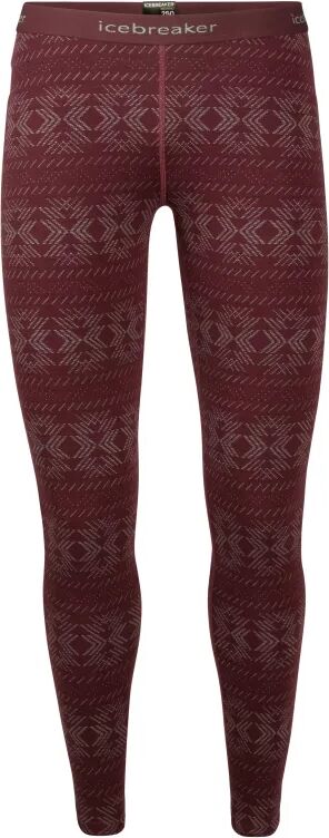 Icebreaker Women's 250 Vertex Leggings Crystalline Rød