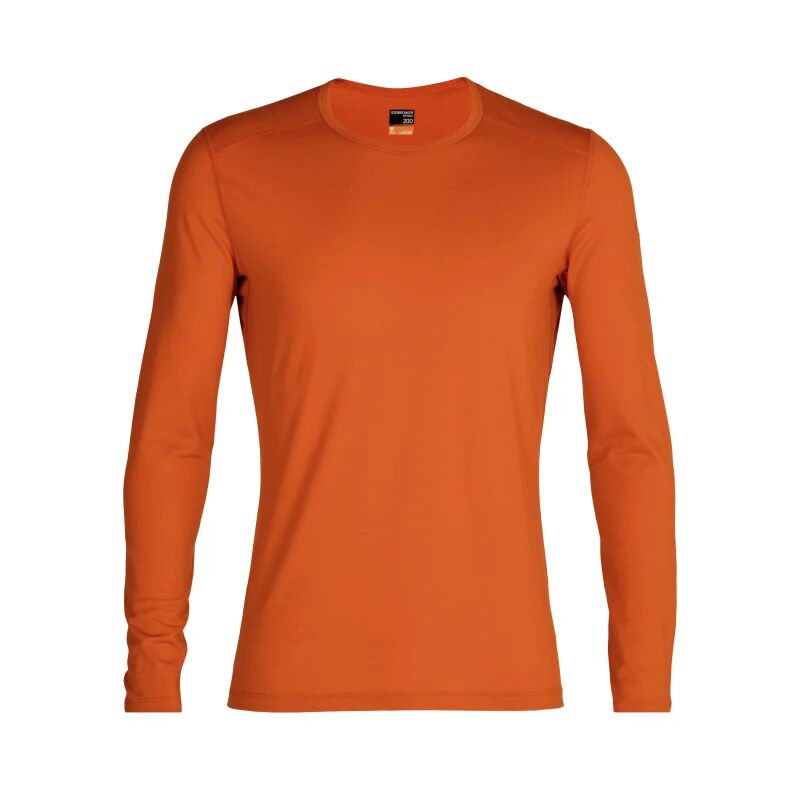 Icebreaker Men's 200 Oasis Longsleeve Crewe Oransje