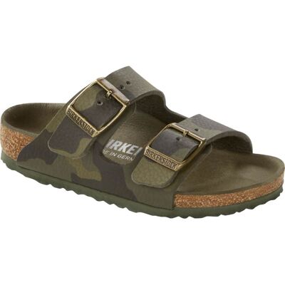 Birkenstock Kids' Arizona Birko-Flor Narrow Desert Soil Camo Khaki 26 Birkenstock Kids' Arizona Birko-Flor Narrow Desert Soil Camo Khaki 26