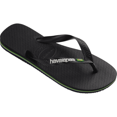 Havaianas Men's Brazil Logo Black/Black 45/46 Havaianas Men's Brazil Logo Black/Black 45/46