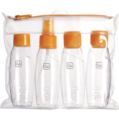 Go Travel Cabin Bottle Set Orange OneSize Go Travel Cabin Bottle Set Orange OneSize