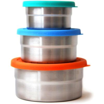 ECOlunchbox Seal Cup Trio Tuorbl Mix turquoise/orange/blue OneSize ECOlunchbox Seal Cup Trio Tuorbl Mix turquoise/orange/blue OneSize