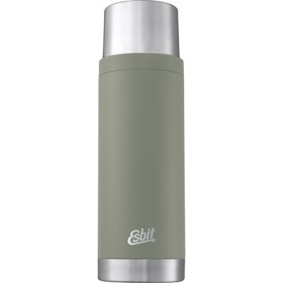 Esbit SCULPTOR Stainless Steel Vacuum Flask 1000 ml Stone Grey 1 L Esbit SCULPTOR Stainless Steel Vacuum Flask 1000 ml Stone Grey 1 L