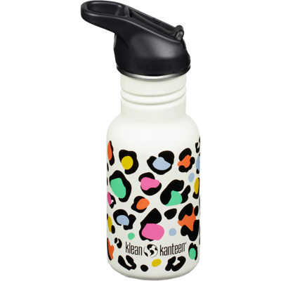 Klean Kanteen Kids' Classic Narrow 355ml (W/Flip Seal Sport) Leopard Print 355 ml Klean Kanteen Kids' Classic Narrow 355ml (W/Flip Seal Sport) Leopard Print 355 ml