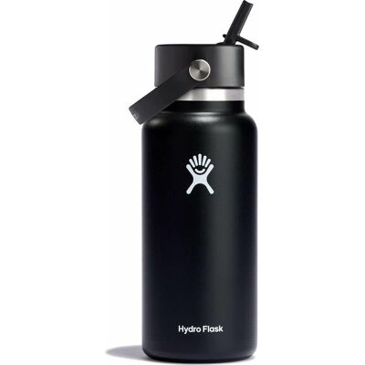 Hydro Flask Wide Flex Straw Cap 946ml Black 0.946 L Hydro Flask Wide Flex Straw Cap 946ml Black 0.946 L