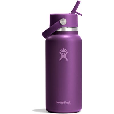 Hydro Flask Wide Flex Straw Cap 946ml Beachplum Purple 0.946 L Hydro Flask Wide Flex Straw Cap 946ml Beachplum Purple 0.946 L