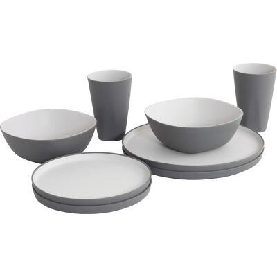 Outwell Gala 2 Person Dinner Set - Grey Mist - Middagssett Outwell Gala 2 Person Dinner Set - Grey Mist - Middagssett