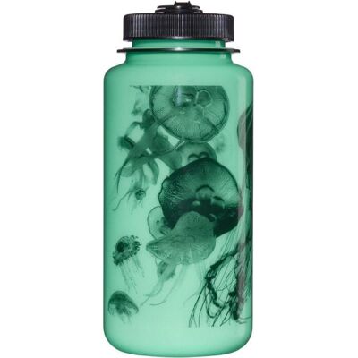 Nalgene 1 L Wm Bottle Glow With Black Jellyfish ONESIZE Nalgene 1 L Wm Bottle Glow With Black Jellyfish ONESIZE