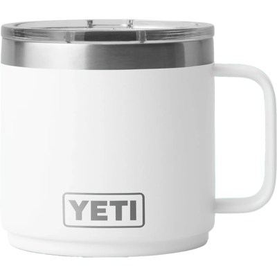 Yeti Rambler 14oz (414ml) Stackable Mug with DuraSip Ceramic Lining White WHITE Yeti Rambler 14oz (414ml) Stackable Mug with DuraSip Ceramic Lining White WHITE