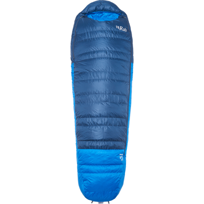 Rab Ascent 0C/32F Tempest Blue/Maya Blue1 Regular - Left Zip Rab Ascent 0C/32F Tempest Blue/Maya Blue1 Regular - Left Zip