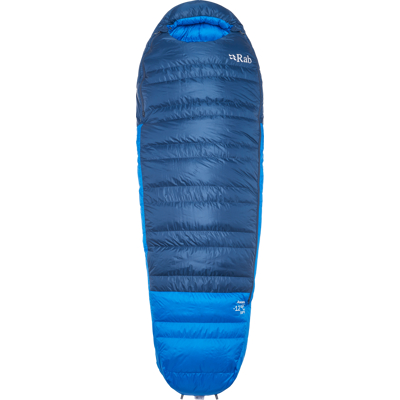 Rab Ascent -12C/10F Tempest Blue/Maya Blue Long - Left Zip Rab Ascent -12C/10F Tempest Blue/Maya Blue Long - Left Zip