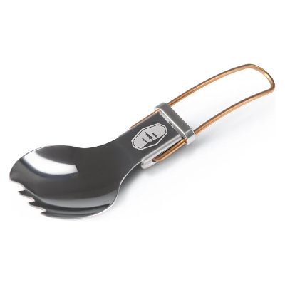 GSI Outdoors Glacier Folding Spork Orange OneSize GSI Outdoors Glacier Folding Spork Orange OneSize
