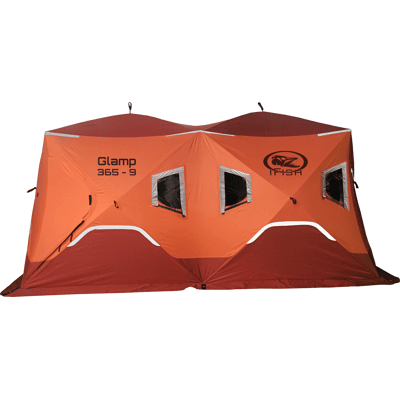 iFish Glamp 365-9 Insulated Tent 9-p Orange One Size iFish Glamp 365-9 Insulated Tent 9-p Orange One Size