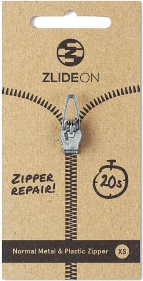 ZlideOn Normal Metal & Plastic Zipper XS Metall