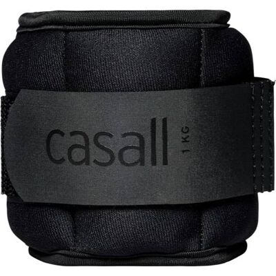 Casall Wrist Weights 2x1kg Black OneSize Casall Wrist Weights 2x1kg Black OneSize