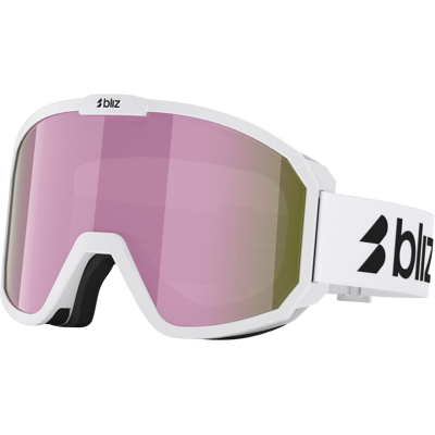 Bliz Kids' Rave Jr Matt White W Black Logo/Brown W Pink Multi OneSize Bliz Kids' Rave Jr Matt White W Black Logo/Brown W Pink Multi OneSize