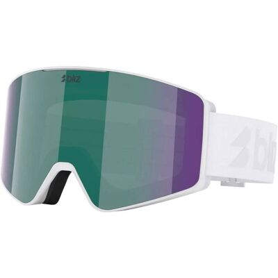 Bliz G001s Matte White/Brown W Green Multi MATTE WHITE / BROWN W GREEN MULTI OneSize Bliz G001s Matte White/Brown W Green Multi MATTE WHITE / BROWN W GREEN MULTI OneSize