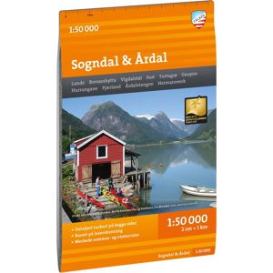 Calazo förlag Turkart Sogndal & Årdal 1:50.000 NoColour OneSize, NoColour