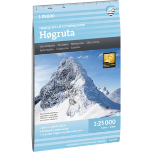 Calazo förlag Høgruta 1:25 000 Alpine map 1:25 000 Calazo förlag Høgruta 1:25 000 Alpine map 1:25 000