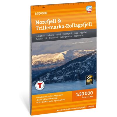Calazo förlag Norefjell & Trillemarka-Rollagsfjell 1:50 000 Hiking map 1:50 000 Calazo förlag Norefjell & Trillemarka-Rollagsfjell 1:50 000 Hiking map 1:50 000
