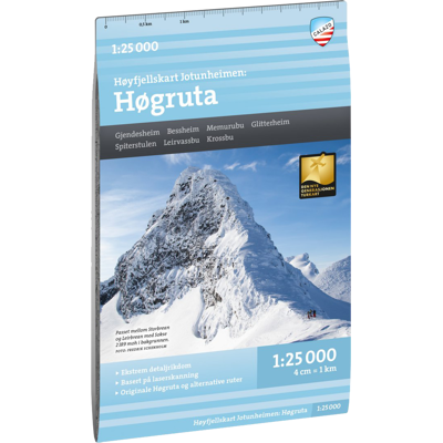 Calazo förlag Høgruta 1:25 000 Alpine map 1:25 000 Calazo förlag Høgruta 1:25 000 Alpine map 1:25 000