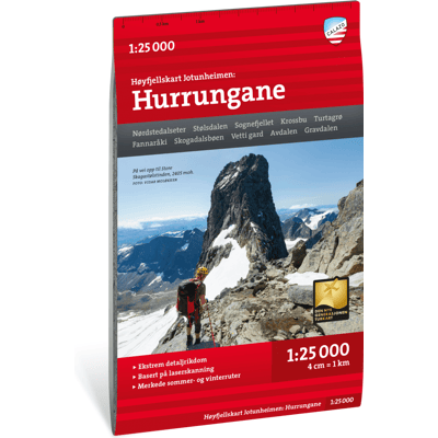 Calazo förlag Høyfjellskart Hurrungane 1:25.000 Nocolour OneSize Calazo förlag Høyfjellskart Hurrungane 1:25.000 Nocolour OneSize