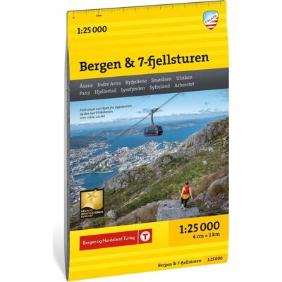 Calazo förlag Stikart Bergen 1:25.000 NoColour OneSize Calazo förlag Stikart Bergen 1:25.000 NoColour OneSize