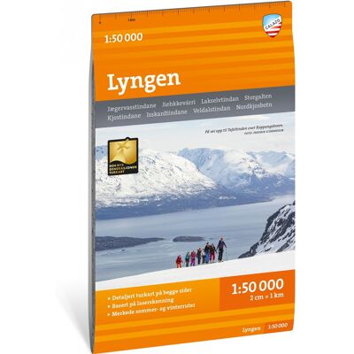 Calazo förlag Turkart Lyngen 1:50 000 NoColour OneSize Calazo förlag Turkart Lyngen 1:50 000 NoColour OneSize