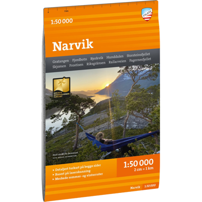 Calazo förlag Narvik 1:50 000 Hiking map 1:50 000 Calazo förlag Narvik 1:50 000 Hiking map 1:50 000