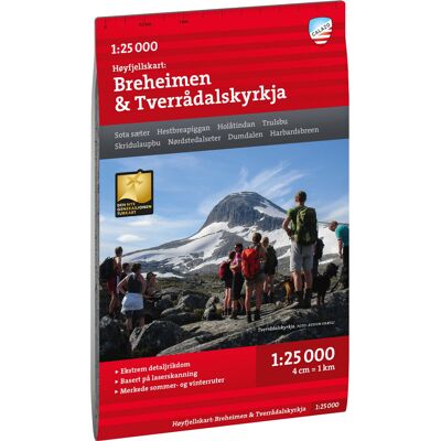 Calazo förlag Høyfjellskart Breheimen & Tverrådalskyrkja 1:25 000 NoColour OneSize Calazo förlag Høyfjellskart Breheimen & Tverrådalskyrkja 1:25 000 NoColour OneSize