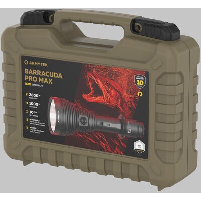 Armytek Barracuda Pro Max Lommelykt 2800lm Armytek Barracuda Pro Max Lommelykt 2800lm