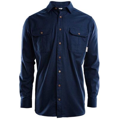 Aclima Reborn Woolshirt Skjorte (M) Herre, Navy - Str. 2xl Aclima Reborn Woolshirt Skjorte (M) Herre, Navy - Str. 2xl
