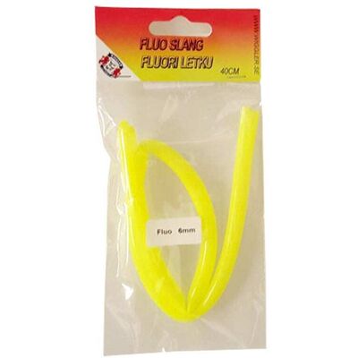 Wiggler Gummislange, 40 Cm - Fluoriserende Gul - 3 Mm Wiggler Gummislange, 40 Cm - Fluoriserende Gul - 3 Mm