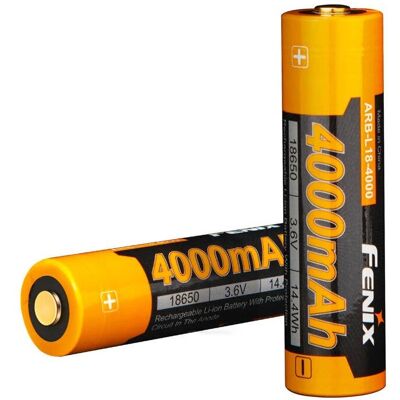 Fenix ARB-L18-4000 18650 Batteri - Støtbestandig, 4000mAh Fenix ARB-L18-4000 18650 Batteri - Støtbestandig, 4000mAh
