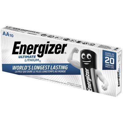 Energizer Ultimate Lithium Aa Batteri - 10pk (29,90 Pr Stk) Energizer Ultimate Lithium Aa Batteri - 10pk (29,90 Pr Stk)