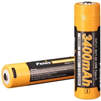 Fenix Arb-L18-3400 V3 Usb-C 18650 Batteri 3400 Mah Fenix Arb-L18-3400 V3 Usb-C 18650 Batteri 3400 Mah