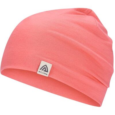 Aclima Lightwool 140 Relaxed Beanie, Lue - Sunkissed Coral Aclima Lightwool 140 Relaxed Beanie, Lue - Sunkissed Coral