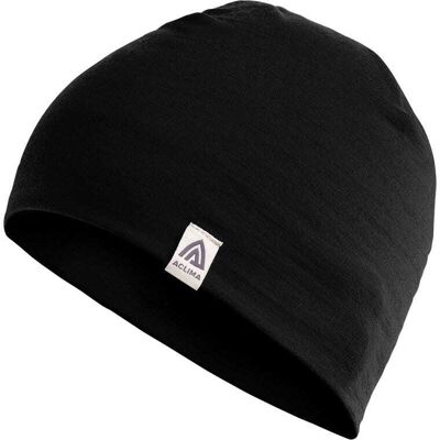 Aclima Lightwool 140 Relaxed Beanie, Lue - Jet Black Aclima Lightwool 140 Relaxed Beanie, Lue - Jet Black