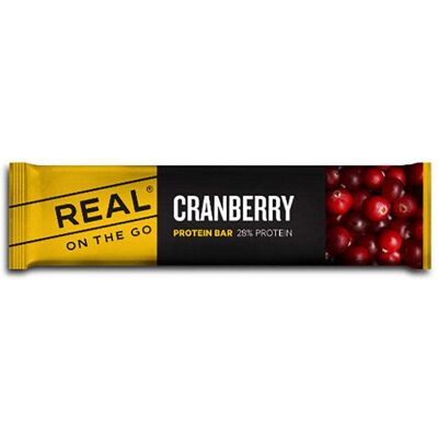 REAL Outdoor Food REAL On the Go Proteinbar - Tranebær 40g REAL Outdoor Food REAL On the Go Proteinbar - Tranebær 40g