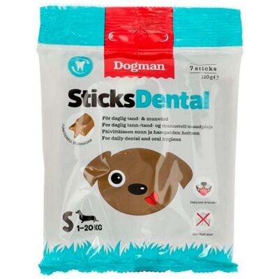 Dogman Dental Stick Tyggepinne Liten Hund - 7pk Dogman Dental Stick Tyggepinne Liten Hund - 7pk